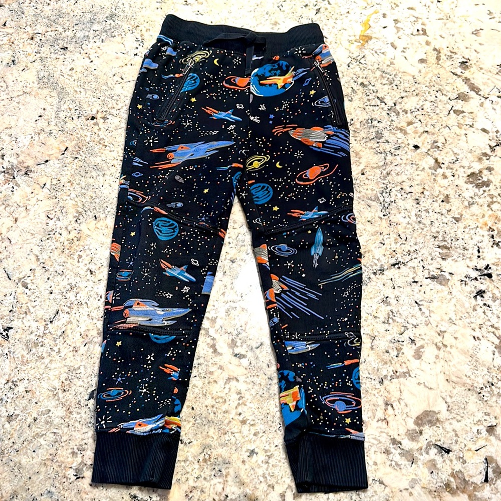 Hanna Andersson interstellar Double Knee Slim Sweatpants